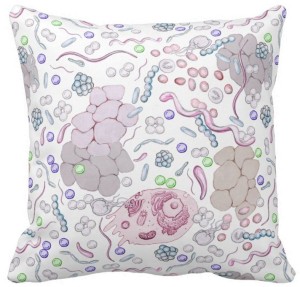 Microbiology Throw Pillow_Zazzle